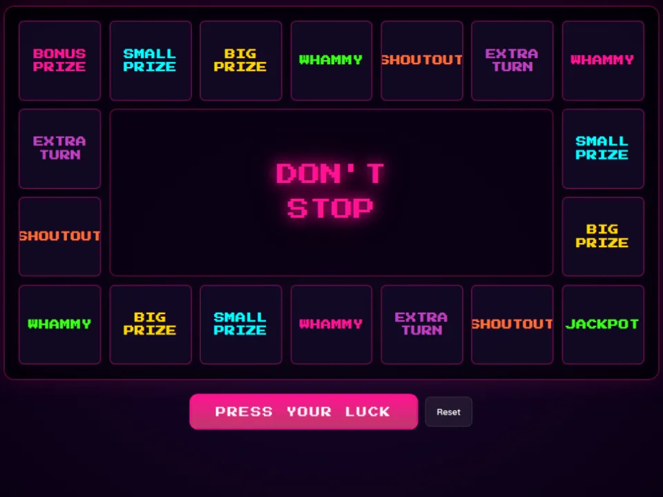 Don't Stop game screen